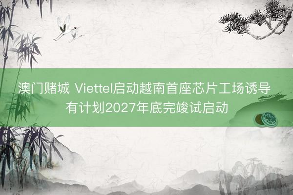 澳门赌城 Viettel启动越南首座芯片工场诱导 有计划2027年底完竣试启动