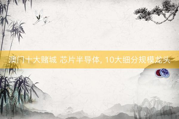 澳门十大赌城 芯片半导体， 10大细分规模龙头