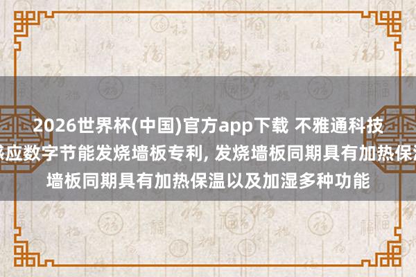 2026世界杯(中国)官方app下载 不雅通科技苦求石墨烯保温层感应数字节能发烧墙板专利, 发烧墙板同期具有加热保温以及加湿多种功能