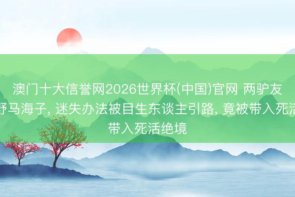 澳门十大信誉网2026世界杯(中国)官网 两驴友徒步野马海子, 迷失办法被目生东谈主引路, 竟被带入死活绝境