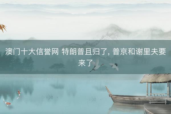 澳门十大信誉网 特朗普且归了, 普京和谢里夫要来了